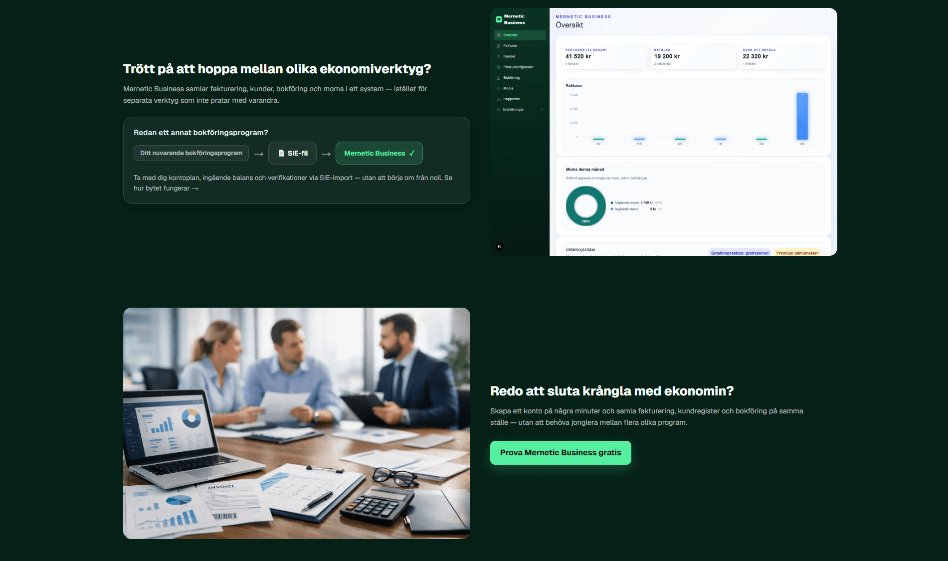 Mernetic Business – faktureringsplattform på billing.mernetic.se
